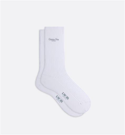 dior socks white